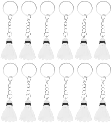 LUOZZY 48pcs Mini Badminton Shuttlecock Keychain Party Favors