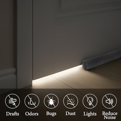 Premium Velvet Door Draft Stopper for Home Comfort