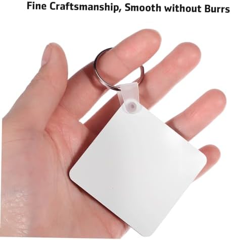 ARTIBETTER 40pcs Double-sided Keychain Blanks for Custom Keychains