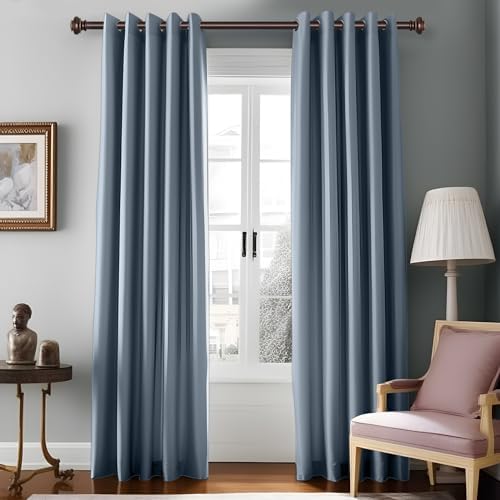 Heavy Duty Bronze Curtain Rods 28 to 120 Inches with Adjustable Finials