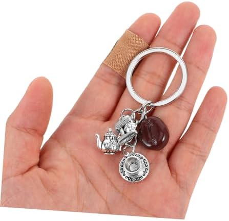 VICASKY 2pcs Coffee Bean Keychain Set for Bags and Parties