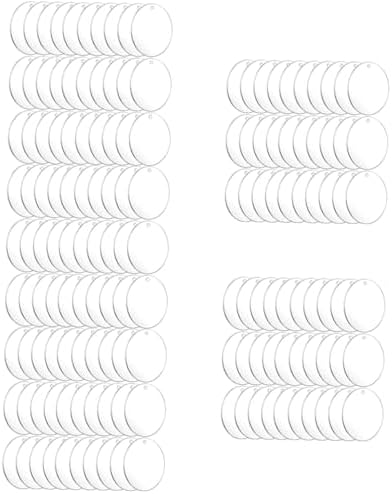 Gadpiparty 150pcs Keychain Blanks for Crafts and DIY