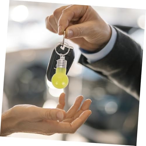 LED Bulb Key Chain with Light and Sound for Bags and Backpacks
