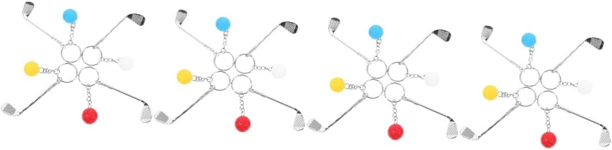 BESPORTBLE 8 Pcs Golf Ball Keychain Set