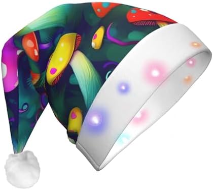 Bright Mushrooms Christmas Hat with LED Lights