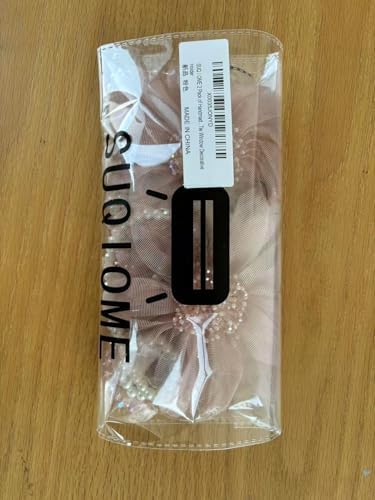 SUQ I OME Crystal Flower Magnetic Curtain Tieback Holdback - Pink