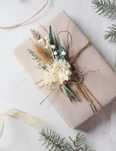 Xins Convey Mini Dried Flower Bouquet Set 12pcs White