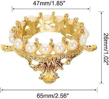 MECCANIXITY Gold Tone Crystal Ball Display Holder