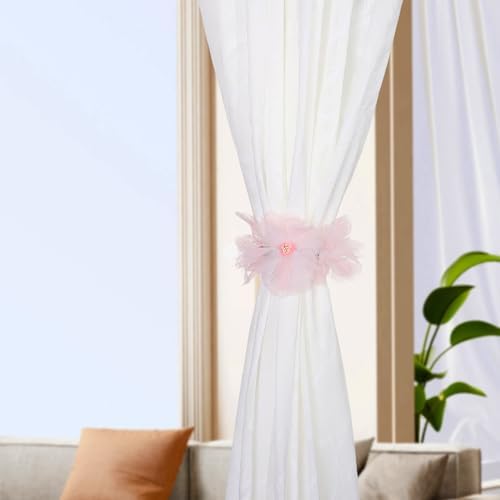 SUQ I OME Boho Curtain Tiebacks Set of 2 Pink
