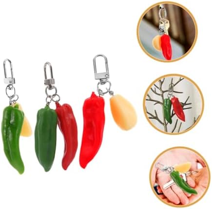 Chili Keychain Key Ring for Car Keys Fashion Decor