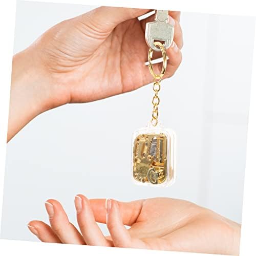 VICASKY 4pcs Mini Musical Box Keychain Pendant for Boys and Girls
