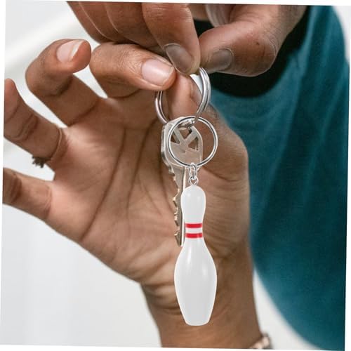 Jojofuny 27pcs Bowling Keychains Stylish Car Key Holder