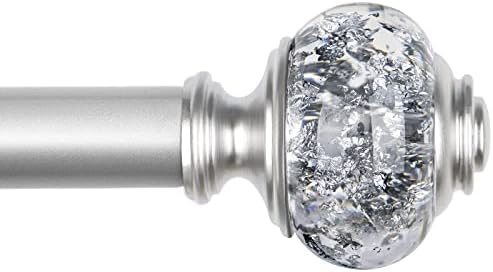USFOOK 1 Inch Telescoping Curtain Rods 72-144 Inches