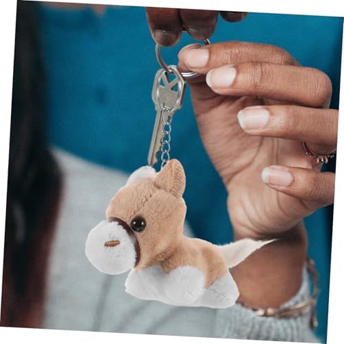 12pcs Cute Plush Animal Keychains for Decor and Gifts