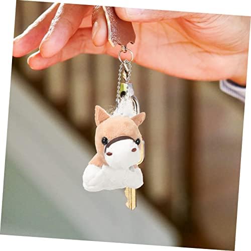 12pcs Cute Plush Animal Keychains for Decor and Gifts