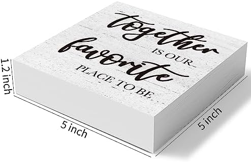 Together Is Our Favorite Place to Be Wooden Box Sign