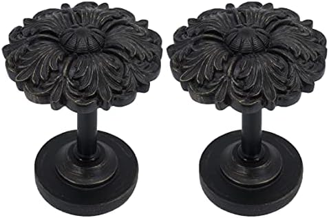 MERIVILLE Fleur Holdbacks Set of 2 Burnt Gold