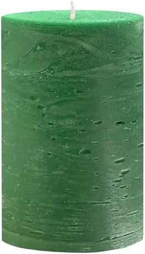 Mister Candle Unscented Green Pillar Candle 4x6