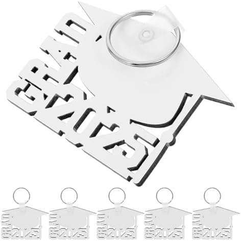 LOGOFUN 6PCS 2025 Graduation Keychains