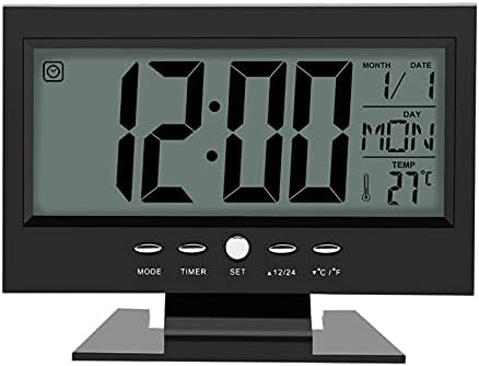 Tiiyee Electric Clock with Calendar and Temp Display