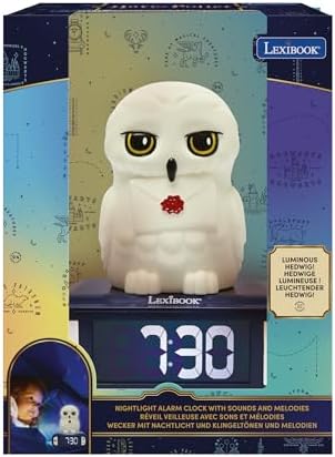 LEXiBOOK Hedwig Nightlight Alarm Clock