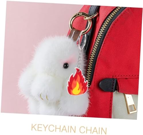 Wakauto 10Pcs Firefighter Keychain Flame Design
