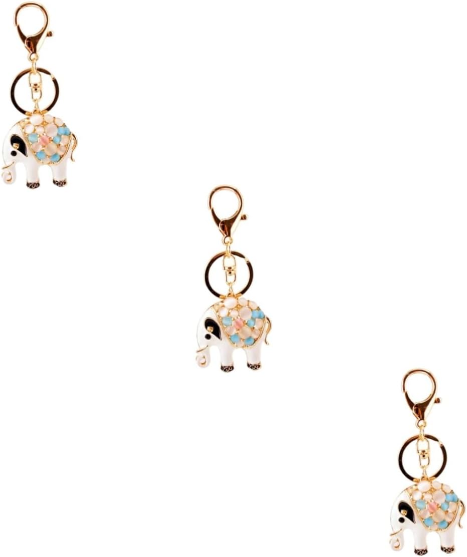Sparkling Elephant Keychain for Car Keys