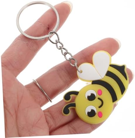 VICASKY 20PCS Cute Bee Keychains Spring Theme Accessories