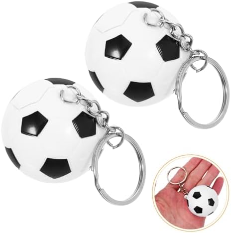 2PCS Creative Football Keychain Set for Men