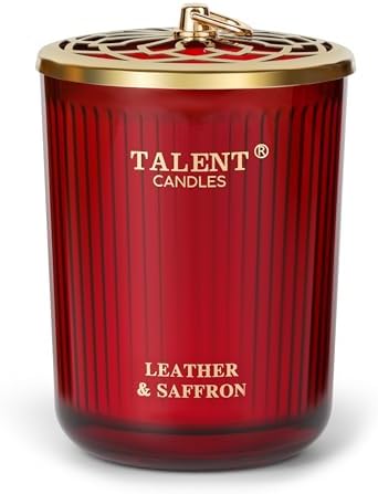 TALENT CANDLES Jar Candles with Leather and Saffron Scent