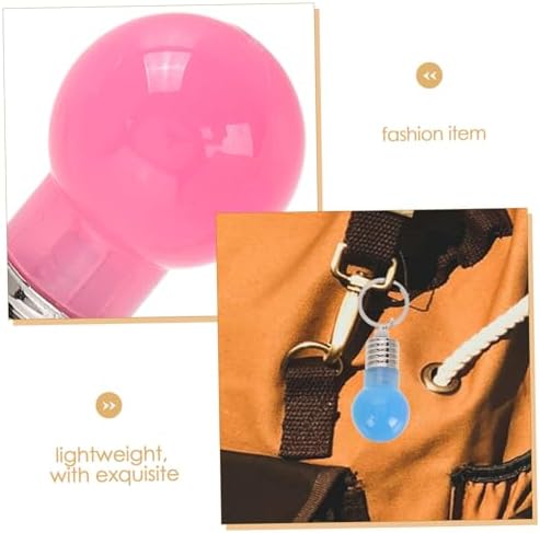 LED Bulb Key Chain with Light and Sound for Bags and Backpacks