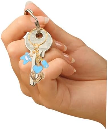 1 Set Shower Gender Reveal Cupcake Rack Keychain Favors
