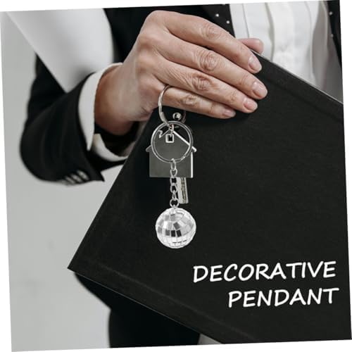 Wakauto 6pcs Mirror Disco Ball Keychains