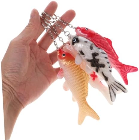 Zerodeko 8pcs Cute Fish Keychain Set