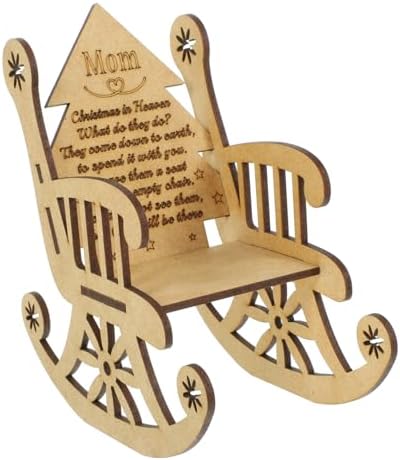 Christmas Wooden Candleholder Chair Shape Decor