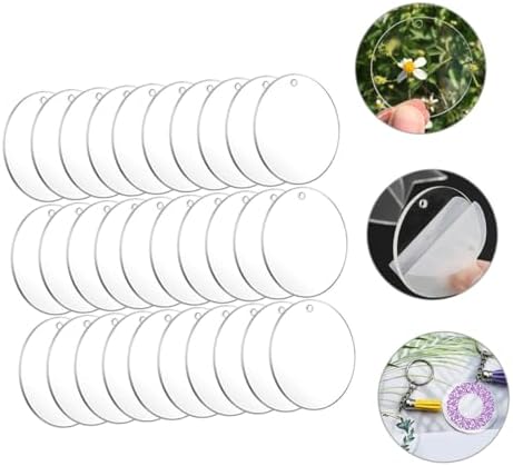 Gadpiparty 150pcs Keychain Blanks for Crafts and DIY