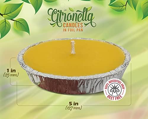 Hyoola Citronella Candles 3 Pack Outdoor Indoor