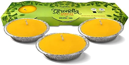 Hyoola Citronella Candles 3 Pack Outdoor Indoor