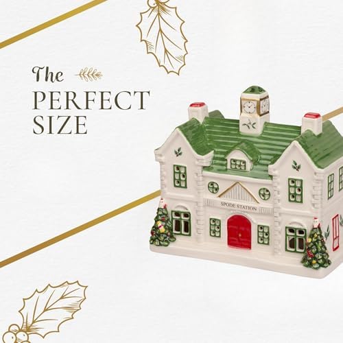 Spode Dolomite Christmas Village Set with LED Lighting