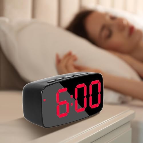 Kakina CMSX Digital Alarm Clock with LED Display and Voice Wake Up