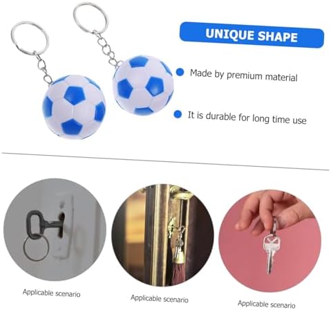 Soccer Ball Keychains 4cm Set for Birthday Party Favors