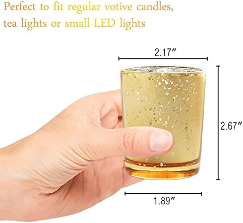 Volens Gold Votive Candle Holders 72pcs Set