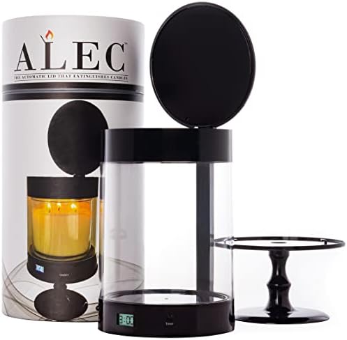ALEC Clear Hurricane Candle Holder with Rechargeable Timer
