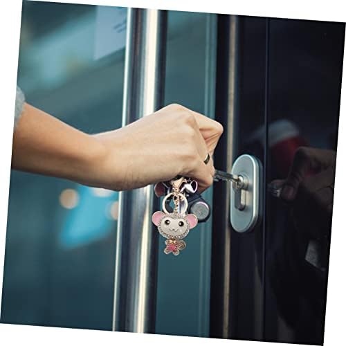 Operitacx 2pcs Monkey Keychain Metal Key Ring