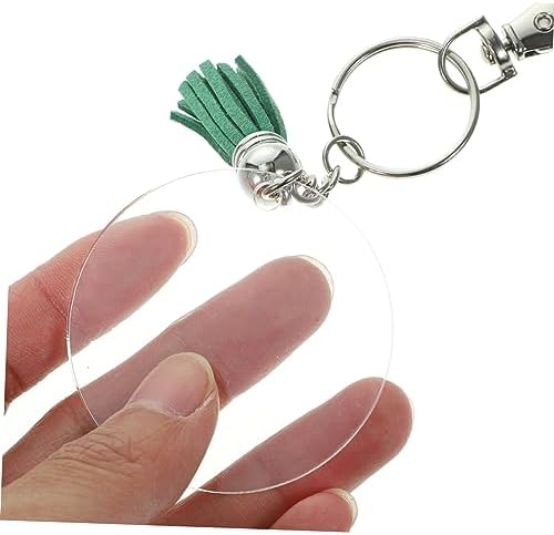 1set Acrylic Keychain Blanks with Accessories for Custom Projects