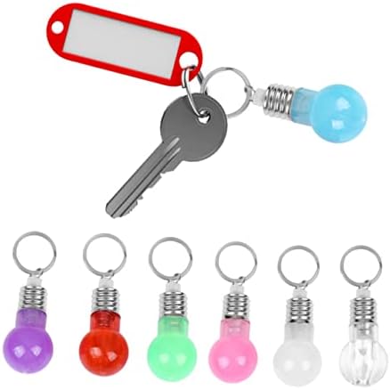LED Bulb Key Chain with Light and Sound for Bags and Backpacks