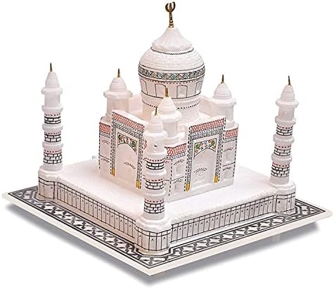 StonKraft 9 Inch Taj Mahal Marble Replica Model