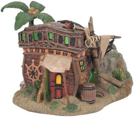 Department 56 Halloween Pirate Haven Lit Building 63 Inch