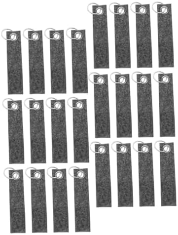 100pcs Felt Keychain Blanks for DIY Crafts and Bag Charms