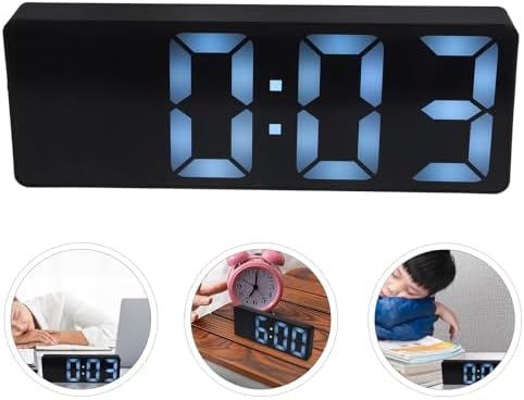 Luxshiny Digital Alarm Clock with Mirror Display